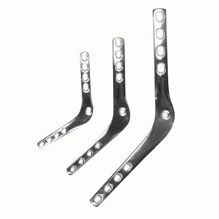 Jorgensen Laboratories Pantarsal Arthrodesis Plate, Right, 2.7 / 3.5mm J0433