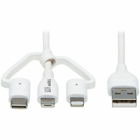 Eaton EATON Universal USB-A To Lightning USB Micro-b And USB-C Sync/charge Cable M101AB-004-LMCW