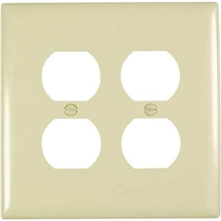 Legrand TradeMaster Outlet Wallplate, Jumbo, 1 -Gang, Nylon, Ivory TPJ82ICC10