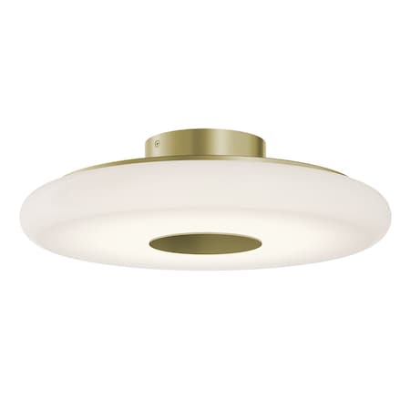Afx June 18in. LED Semi-Flush - 30W - Light Antique Brass JUNC18LAJUDLB