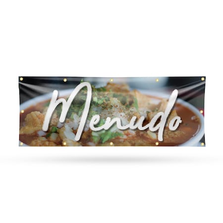 Signmission Menudo, 48 Inch x 120 Inch, Vinyl Banner B-120-30737