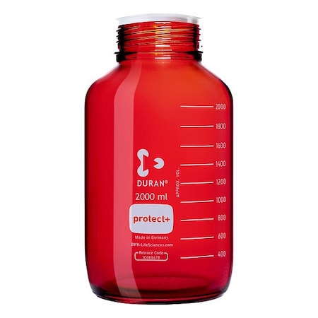 Duran Safety Coated Btl, Boro Glass, 248mm H, PK6 218666383