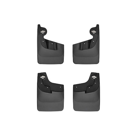 Weathertech Black, No Drill MudFlaps 110183-120183