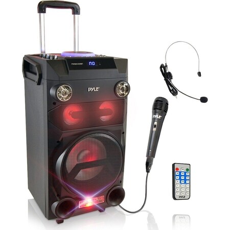 Pyle PWMA335BT Portable Bluetooth Speaker System - 550 W RMS - Black PWMA335BT