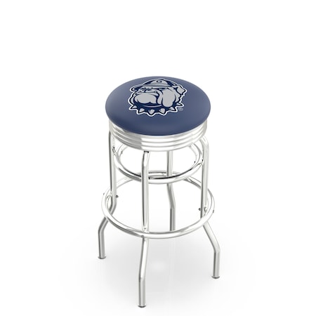Holland Bar Stool Co 25" Chrome 2-Ring Georgetown Swivel Bar Stool, Accent Ring L7C3C25Grgtwn