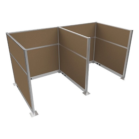 Versare Cubicle Kit, Latte, 72 in H HPEKW-66-S-BRN