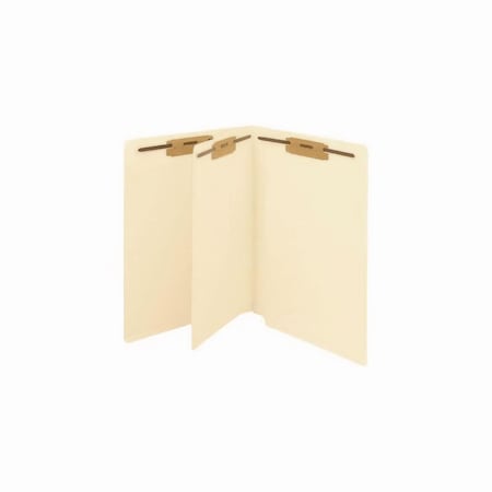 Medical Arts Press End Tab Classification Folders, 1 Divider, 4 Fasteners, Letter Size, Manila Exterior, 200PK 52353B