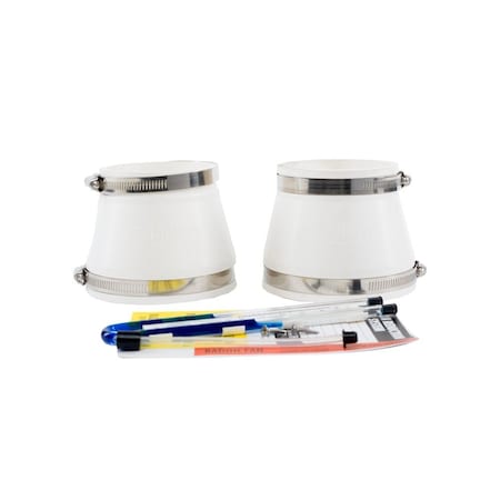 Fantech 4 in. x 4 in. Radon Installation Kit with Manometer FRIK 4X4