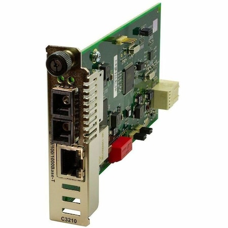 Transition Networks MEDIA CONVERTER- 10/100/1000BASE-T TO 1000BASE-LX, SM, SC, 10KM C3210-1014