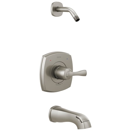 Delta Stryke 14 Series Tub and Shower Less Head Lumicoat Stainless T14476-SS-PR-LHD
