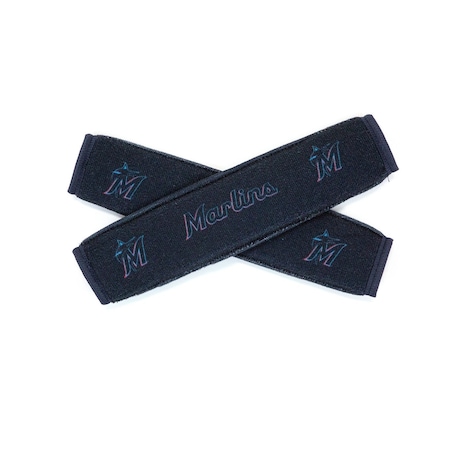 SEAT BELT PADS WITH MIAMI MARLINS LOGO