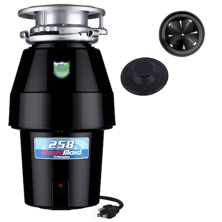 Wastemaid 1/2 HP Garbage Disposal Anti-Jam and Corrosion Proof with Odor Guard and Sound Insulated 10-US-WM-258-3B