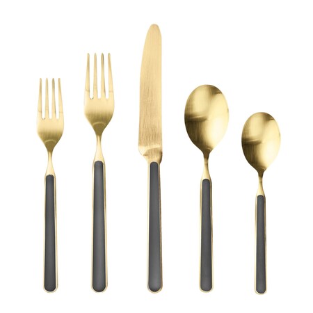 Mepra Fantasia Ice Gold Flatware Set - 5 Pieces - Vicuna 10I622005OI