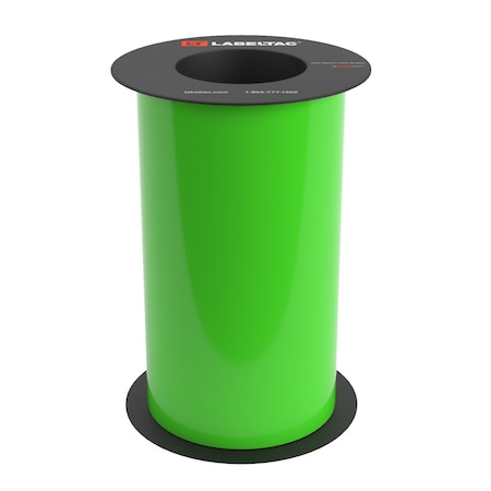 Labeltac Label Supply 9in x 75ft, Hi-Vis Green LT922-C