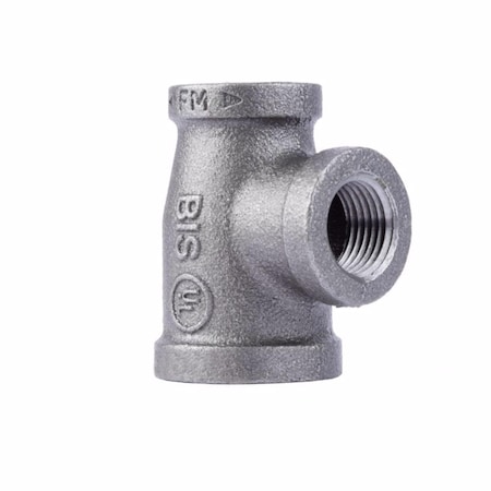 B & K STZ Industries 3/4 in. FIP each X 1/2 in. D FIP 1/2 in. D FIP Black Malleable Iron Reducing Tee 310RT-341212