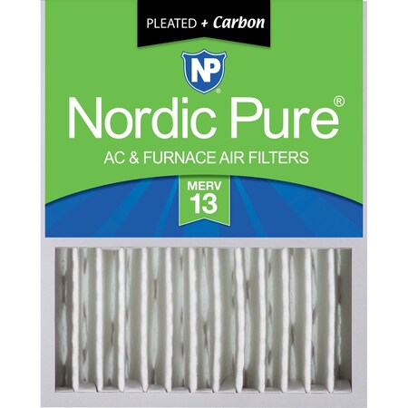 Nordic Pure 16x20x5 (4 3/8) Honeywell/Lennox Replacement Air Filters MERV 13 + Carbon 1 Pack (16x20x5HM13+C-1)