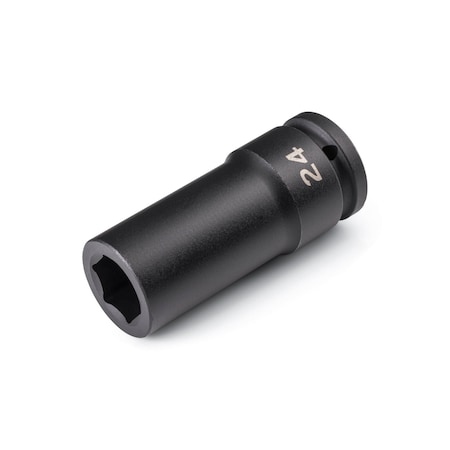 Tekton 3/4 Inch Drive x 24 mm Deep 6-Point Impact Socket SID33124