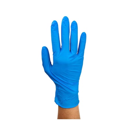 Dynarex Safe-Touch Blue Nitrile Exam Gloves - Non-Latex, Medium, Blue, Powder-Free, 1000PK 2512