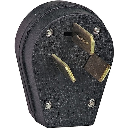 Eaton Wiring Devices Straight Blade Plug, 30/50 A, 125/250V AC, 3 Pole, Non-Grounded S80-SP