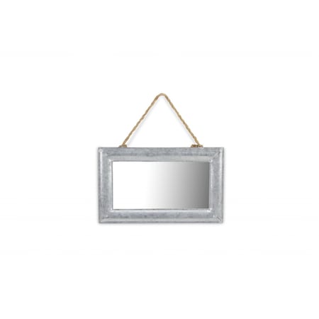 Homeroots 9" Silver Metal Framed Accent Mirror 399695