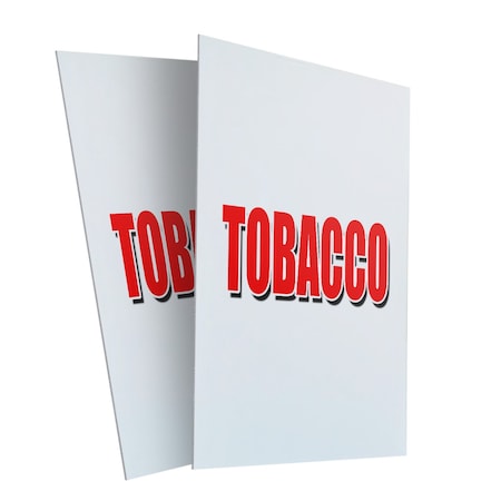 Signmission Tobacco, Plastic Signs Only 24 Inch x 36 Inch, Corrugated Plastic, 2PK CSB-2436-2PACK-Tobacco
