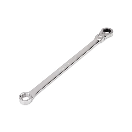 Tekton 21 mm Long Fixed/Flex Head 12-Point Ratcheting Box End Wrench WRB35421
