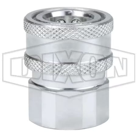 Dixon 2 V COUP, 2 F-NPTF STEEL, UNVALVED 16VF16-E