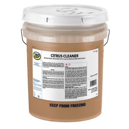 Zep Cleaner/Degreaser, 5 Gal Pail, Liquid, Orange 45535