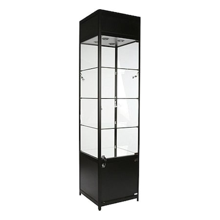 Specialty Store Services Display Case, 78 in H, 20 in W 20071BK