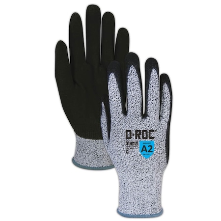 Magid D-ROC GPD700 Hyperon Blend with NitriX Grip Coating, Cut Level A2, Size 6 GPD7006
