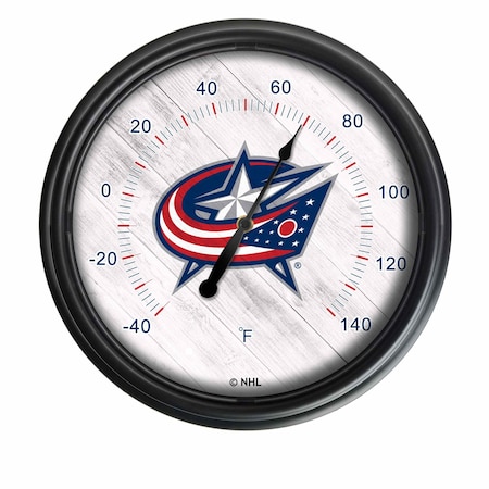 Holland Bar Stool Co Columbus Blue Jackets Indoor/Outdoor LED Thermometer ODThrm14BK-08ColBlu