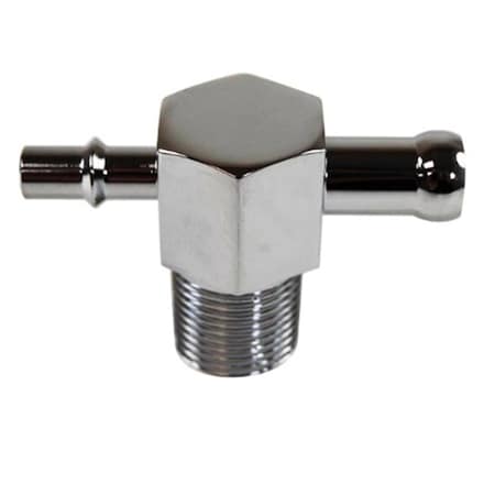 Strike3 R4531 0.37 ft. T Fitting, Chrome ST1839854