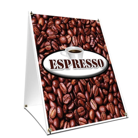Signmission Espresso, 24 Inch x 18 Inch A-frame Yard Sign, Plastic Sign SBC-1824-Espresso
