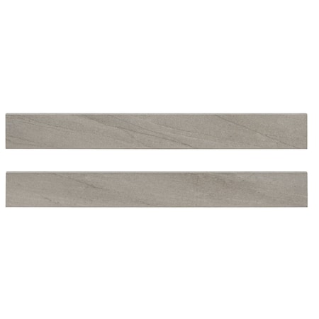 Msi Malahari Greige 3'' X 24'' Lappato 3D Porcelain Bullnose Wall Tile, 22PK ZOR-PT-TR-0257