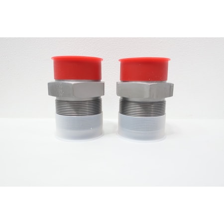 Parker TRIPLE-LOK BULKHEAD-PIPE FITTING 2IN NPT X 2IN NPT, 2PK 32 WFTX-S