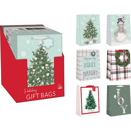 Paper Images Assorted Holiday Large Treated Gift Bag C48TGBA3CD-35