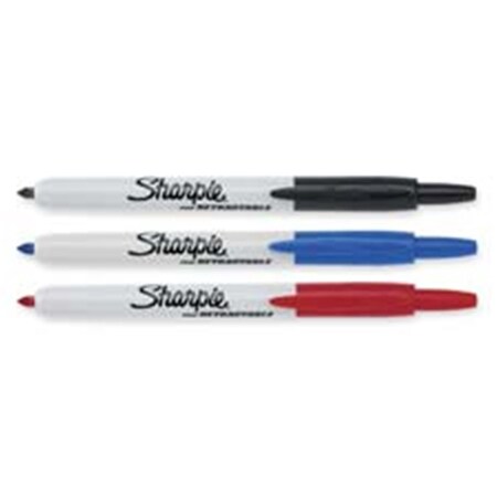 Sanford Sharpie Fine Point Retractable Markers Black SAN32721PPBX