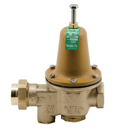 Watts .75in Water Regulator 25-75# Thd Union LFU5B-Z3 .75