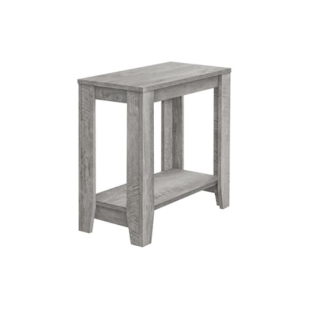 Homeroots 22" Gray Wood End Table With Shelf 489716