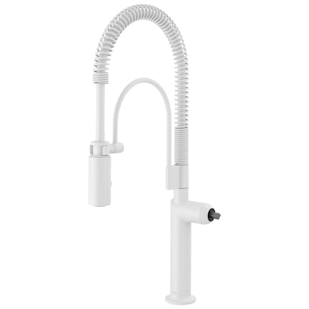 Brizo Jason Wu for Semi-Professional Kitchen Faucet, Less Handle Matte White 63375LF-MWLHP