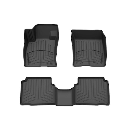 Weathertech Black, Front and Rear FloorLiner HP 441590-1-2IM