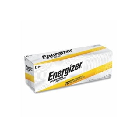 Energizer Industrial Alkaline Battery, D, 1.5 V, 12PK 827-EN95