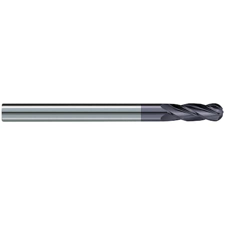 Garr Tool End Mill, Ball Nose Center Cutting Extra Length, Series: 750MA, 3 mm Diameter Cutter 99037