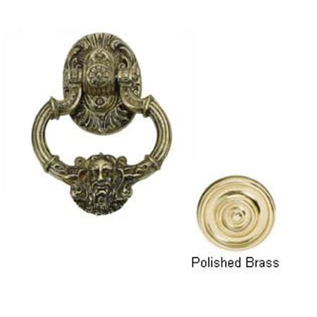 Brass Accents Neptune Door Knocker 7.37 in. Polished Brass A04-K5060-605
