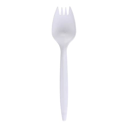 Empress Medium Weight Spork Polypro White  Dense Pack, 1000PK E175020