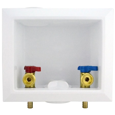 The Mosack Group Apollo Valves Washing Machine Outlet Box, 1/2 x 3/4 in Connection, Polystyrene APXBOXWM