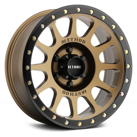 Water World 17 x 8.5 in. NV Bronze & Black Street Loc Wheel WA3625248