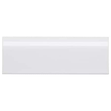 Andova Tiles Alva Pablina White 2-in. x 6-in. Mudcap Wall Tile Trim ANDALV1311