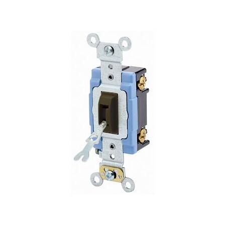Leviton Toggle Switch, 15 Amp, 120/277 Volt, Brown 1201-2L