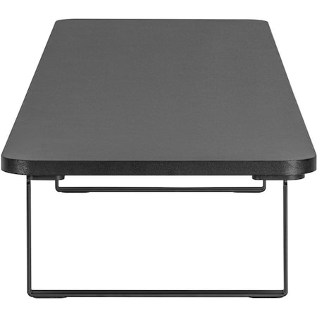 Lorell Quick-Install Monitor Laptop Riser, 4.8" x 39.4" x 10.2", Black LLR99556